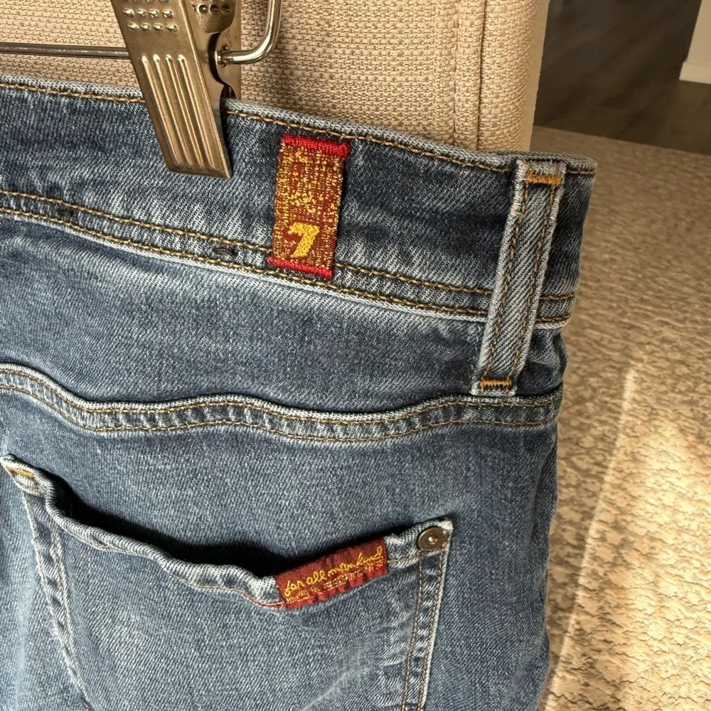 7 For All Mankind Standard Jeans Men's 36 Blue Stretch Cotton Denim